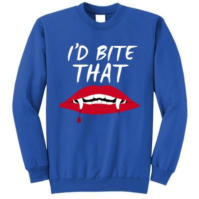 Halloween Vampire Teeth Bite That Bite Me Vampire Blood Cool Gift Sweatshirt