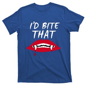 Halloween Vampire Teeth Bite That Bite Me Vampire Blood Cool Gift T-Shirt