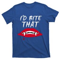 Halloween Vampire Teeth Bite That Bite Me Vampire Blood Cool Gift T-Shirt