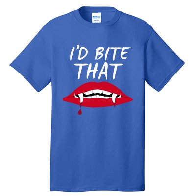 Halloween Vampire Teeth Bite That Bite Me Vampire Blood Cool Gift Tall T-Shirt