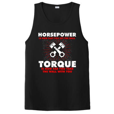 Horsepower Vs Torque Diesel Car Mechanic Funny Gift PosiCharge Competitor Tank