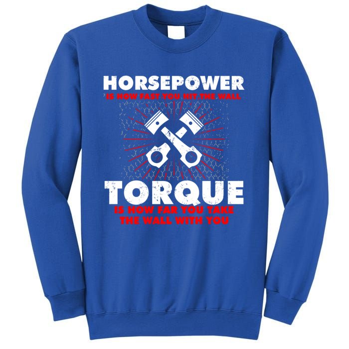 Horsepower Vs Torque Diesel Car Mechanic Funny Gift Sweatshirt