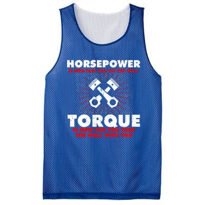 Horsepower Vs Torque Diesel Car Mechanic Funny Gift Mesh Reversible Basketball Jersey Tank