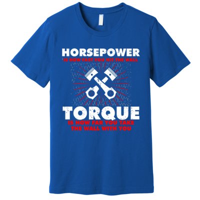 Horsepower Vs Torque Diesel Car Mechanic Funny Gift Premium T-Shirt