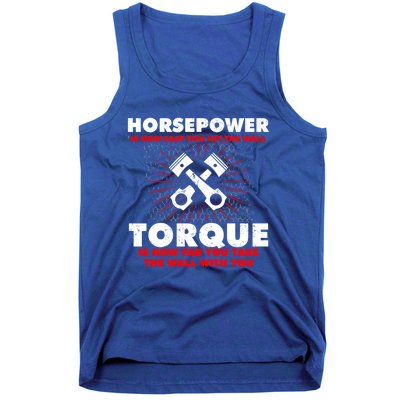 Horsepower Vs Torque Diesel Car Mechanic Funny Gift Tank Top