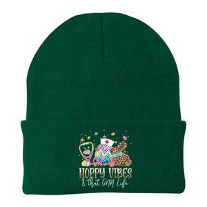 Hoppy Vibes & That CNA Life Easter Day Bunny Knit Cap Winter Beanie