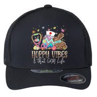 Hoppy Vibes & That CNA Life Easter Day Bunny Flexfit Unipanel Trucker Cap