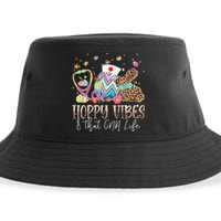 Hoppy Vibes & That CNA Life Easter Day Bunny Sustainable Bucket Hat