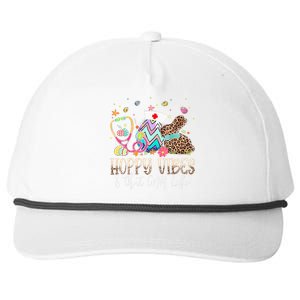 Hoppy Vibes & That CNA Life Easter Day Bunny Snapback Five-Panel Rope Hat