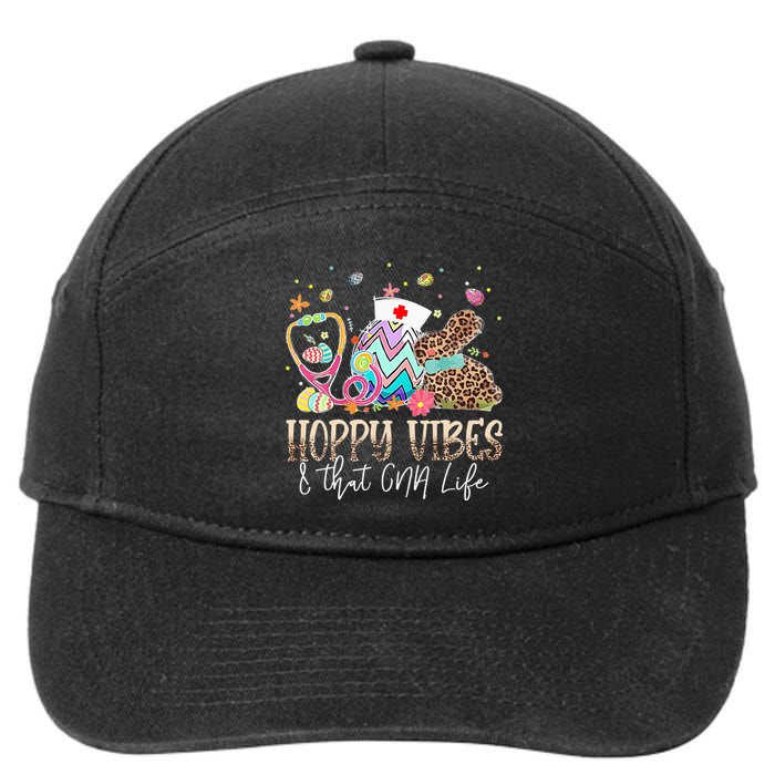 Hoppy Vibes & That CNA Life Easter Day Bunny 7-Panel Snapback Hat