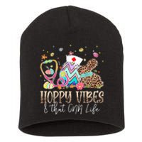 Hoppy Vibes & That CNA Life Easter Day Bunny Short Acrylic Beanie