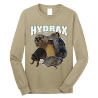 Hyrax Vintage Ugly Funny Meme Retro Animal Long Sleeve Shirt