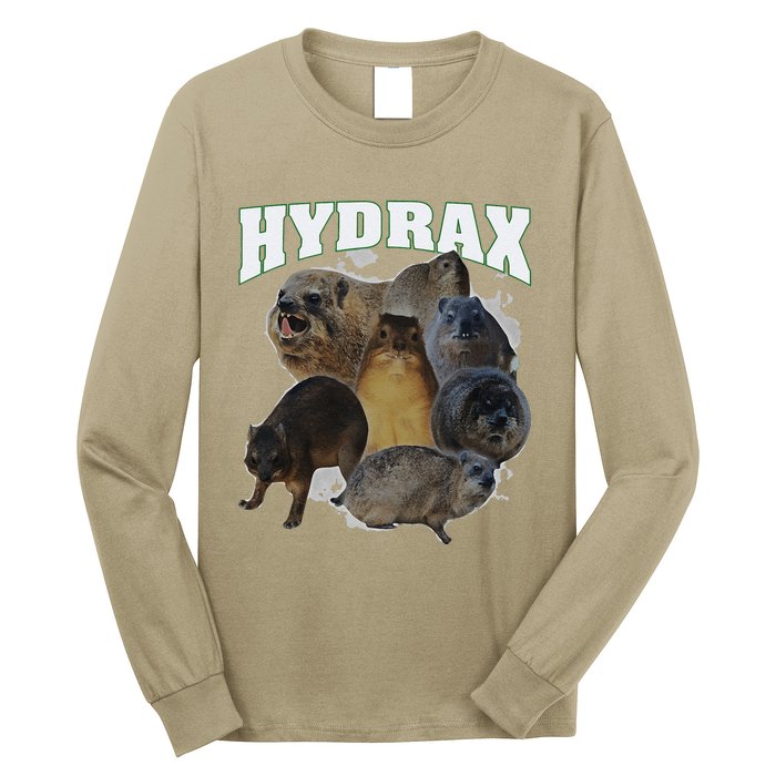 Hyrax Vintage Ugly Funny Meme Retro Animal Long Sleeve Shirt