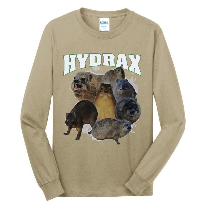 Hyrax Vintage Ugly Funny Meme Retro Animal Tall Long Sleeve T-Shirt