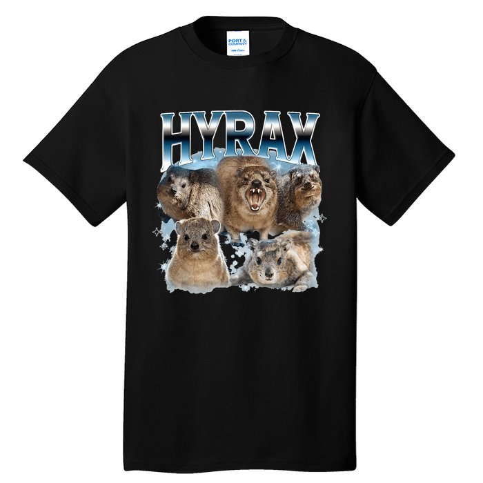 Hyrax Vintage Ugly Funny Meme Retro Animal Tall T-Shirt