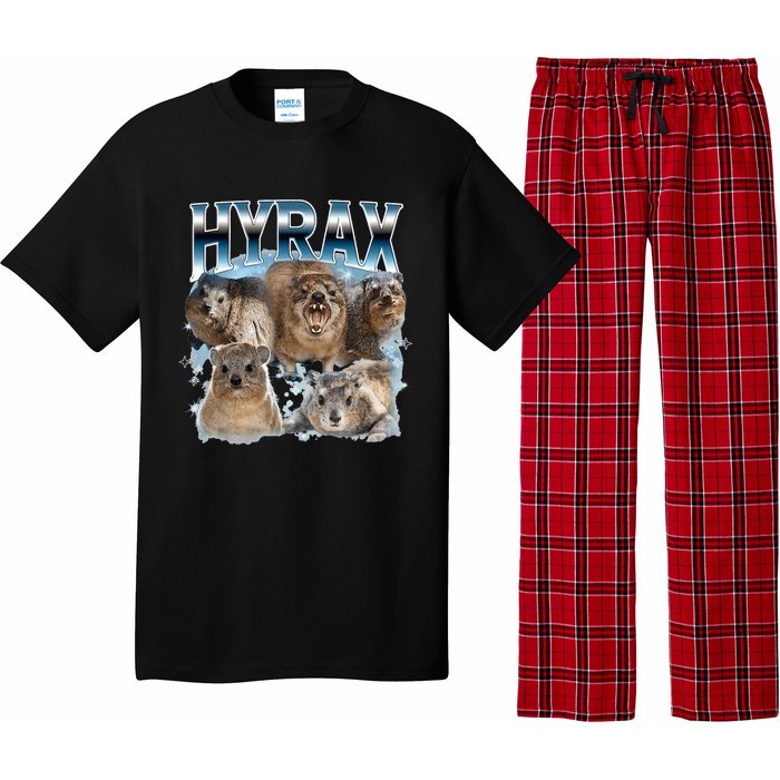 Hyrax Vintage Ugly Funny Meme Retro Animal Pajama Set