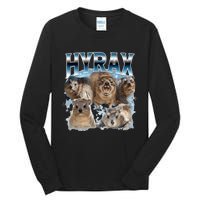 Hyrax Vintage Ugly Funny Meme Retro Animal Tall Long Sleeve T-Shirt