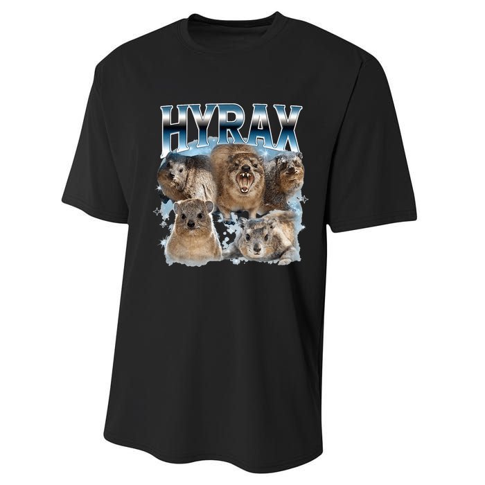 Hyrax Vintage Ugly Funny Meme Retro Animal Performance Sprint T-Shirt