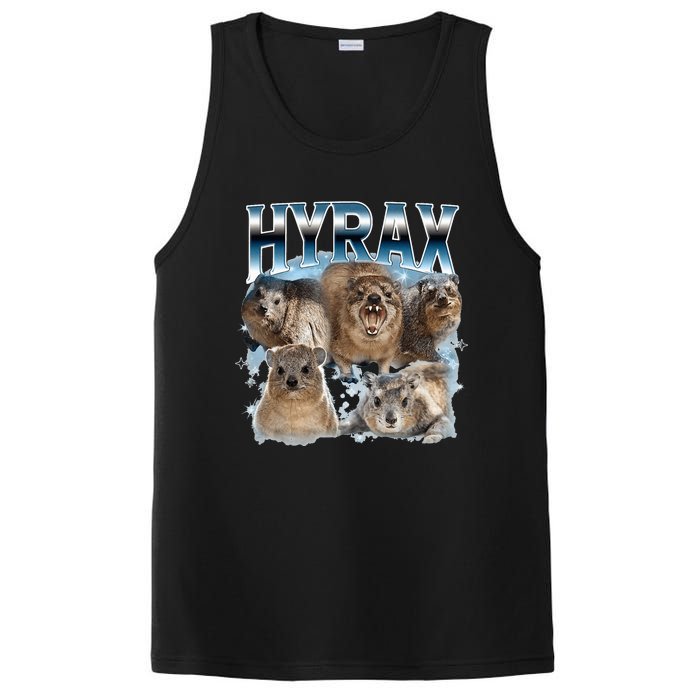 Hyrax Vintage Ugly Funny Meme Retro Animal PosiCharge Competitor Tank