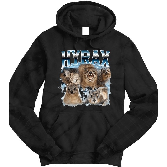 Hyrax Vintage Ugly Funny Meme Retro Animal Tie Dye Hoodie