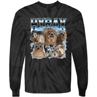 Hyrax Vintage Ugly Funny Meme Retro Animal Tie-Dye Long Sleeve Shirt