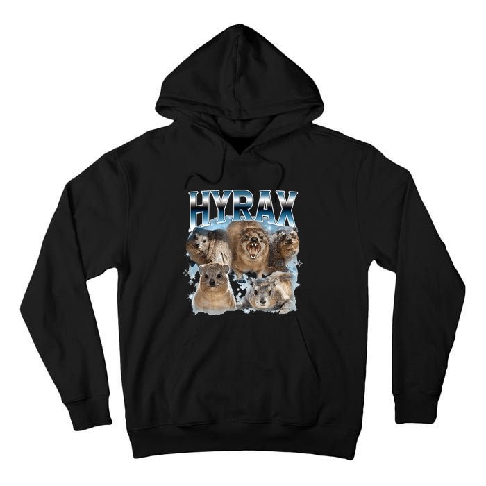 Hyrax Vintage Ugly Funny Meme Retro Animal Tall Hoodie