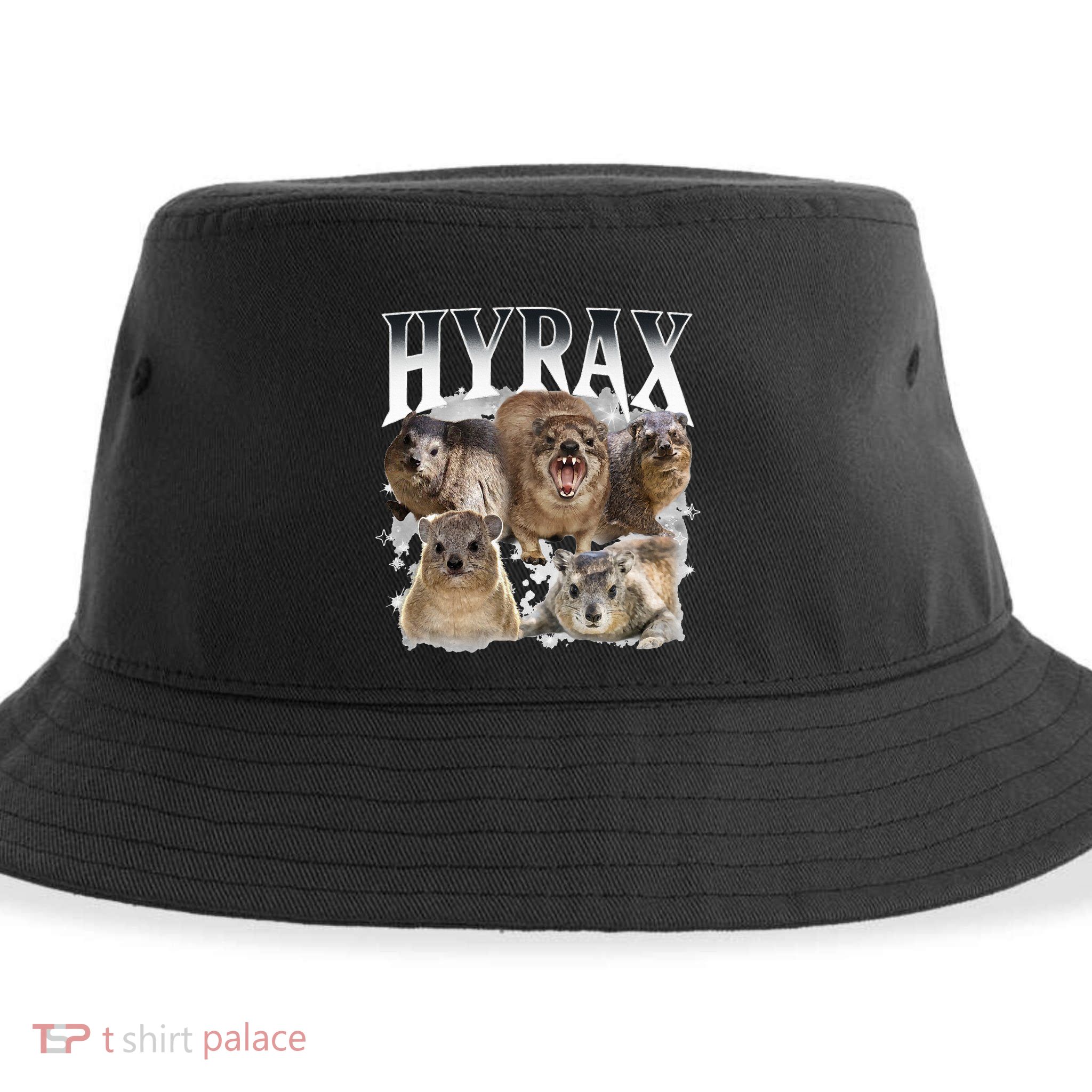 Hyrax Vintage Ugly Funny Meme Retro Animal Sustainable Bucket Hat
