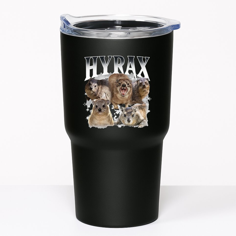 Hyrax Vintage Ugly Funny Meme Retro Animal Tumbler