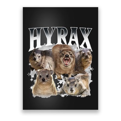 Hyrax Vintage Ugly Funny Meme Retro Animal Poster