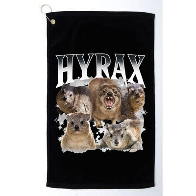 Hyrax Vintage Ugly Funny Meme Retro Animal Golf Towel