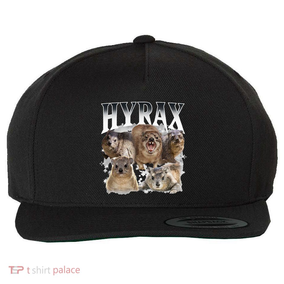 Hyrax Vintage Ugly Funny Meme Retro Animal Wool Snapback Cap