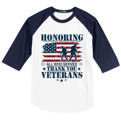 Honoring Veterans Us Baseball Sleeve Shirt