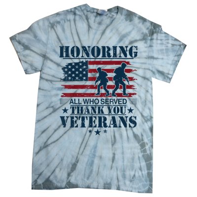 Honoring Veterans Us Tie-Dye T-Shirt