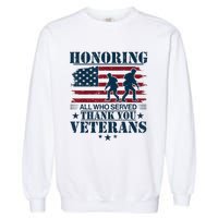 Honoring Veterans Us Garment-Dyed Sweatshirt