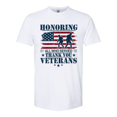 Honoring Veterans Us Softstyle CVC T-Shirt