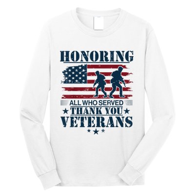 Honoring Veterans Us Long Sleeve Shirt