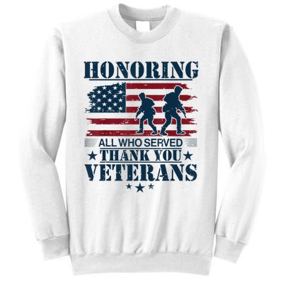 Honoring Veterans Us Sweatshirt