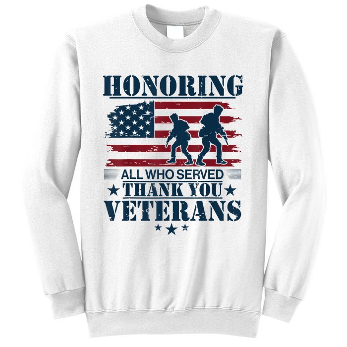 Honoring Veterans Us Sweatshirt