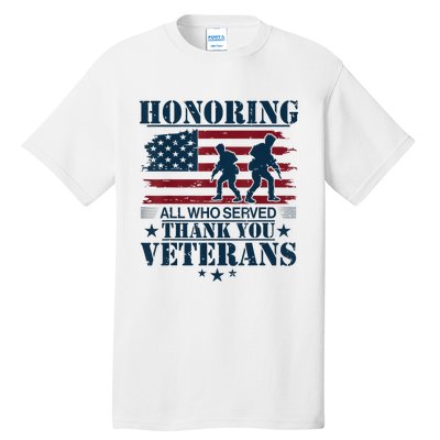 Honoring Veterans Us Tall T-Shirt