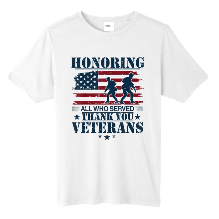 Honoring Veterans Us Tall Fusion ChromaSoft Performance T-Shirt