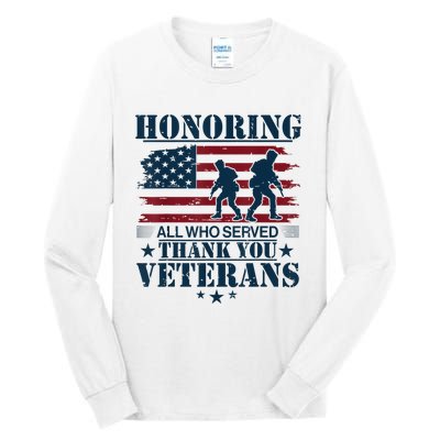 Honoring Veterans Us Tall Long Sleeve T-Shirt