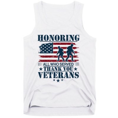 Honoring Veterans Us Tank Top