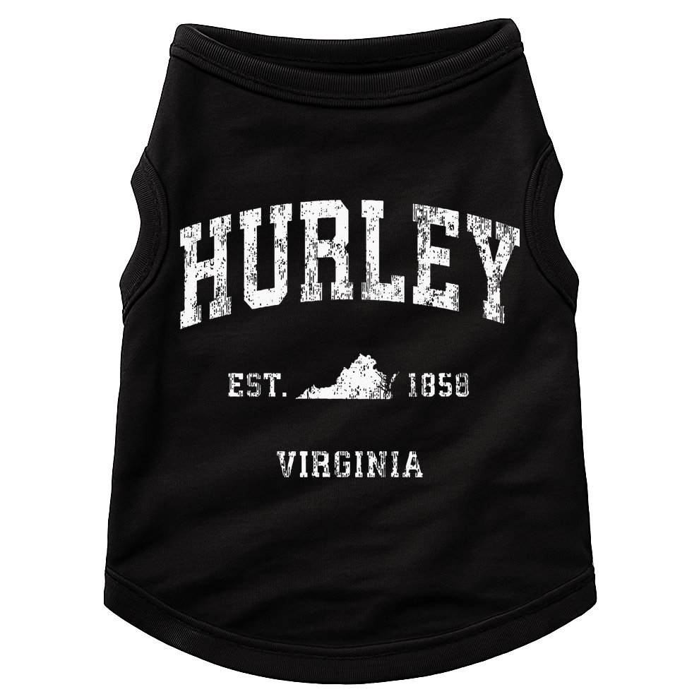Hurley Virginia VA Vintage Athletic Sports Doggie Tank