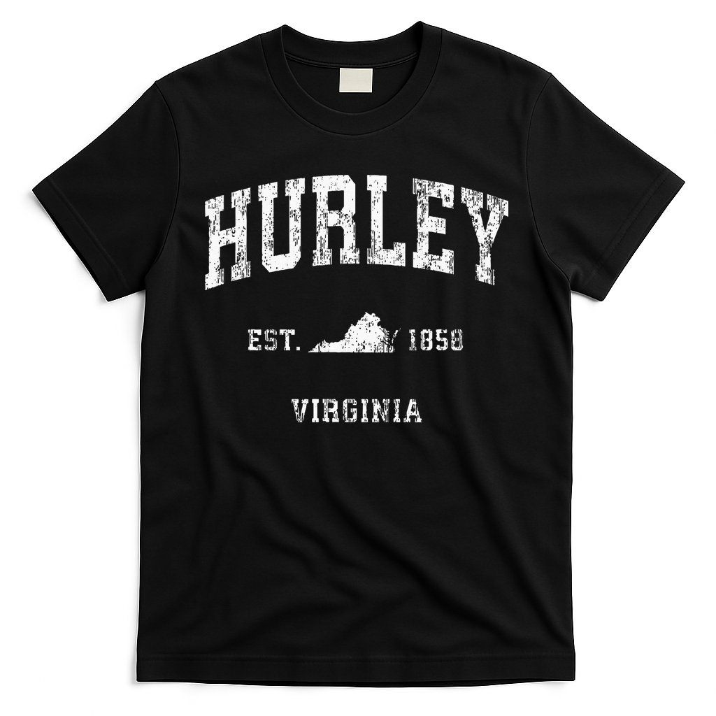 Hurley Virginia VA Vintage Athletic Sports T-Shirt