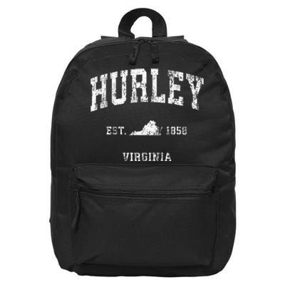 Hurley Virginia VA Vintage Athletic Sports 16 in Basic Backpack