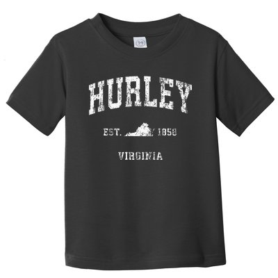 Hurley Virginia VA Vintage Athletic Sports Toddler T-Shirt