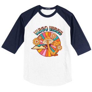 Hippie Virgo Vibes Zodiac Cool Gift Baseball Sleeve Shirt