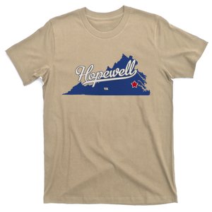 Hopewell Virginia Va Map T-Shirt