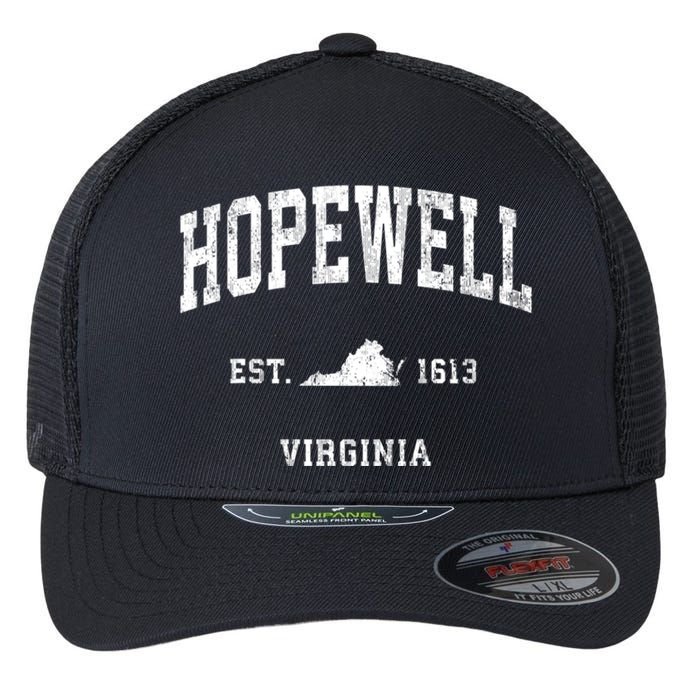 Hopewell Virginia Va Vintage Athletic Flexfit Unipanel Trucker Cap