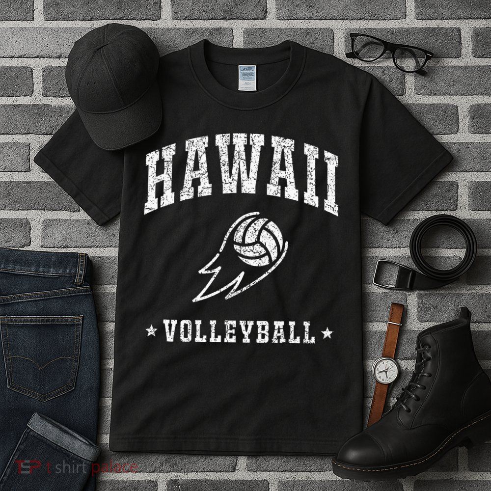 Hawaii Volleyball Vintage Volleyball Lover Tall T-Shirt